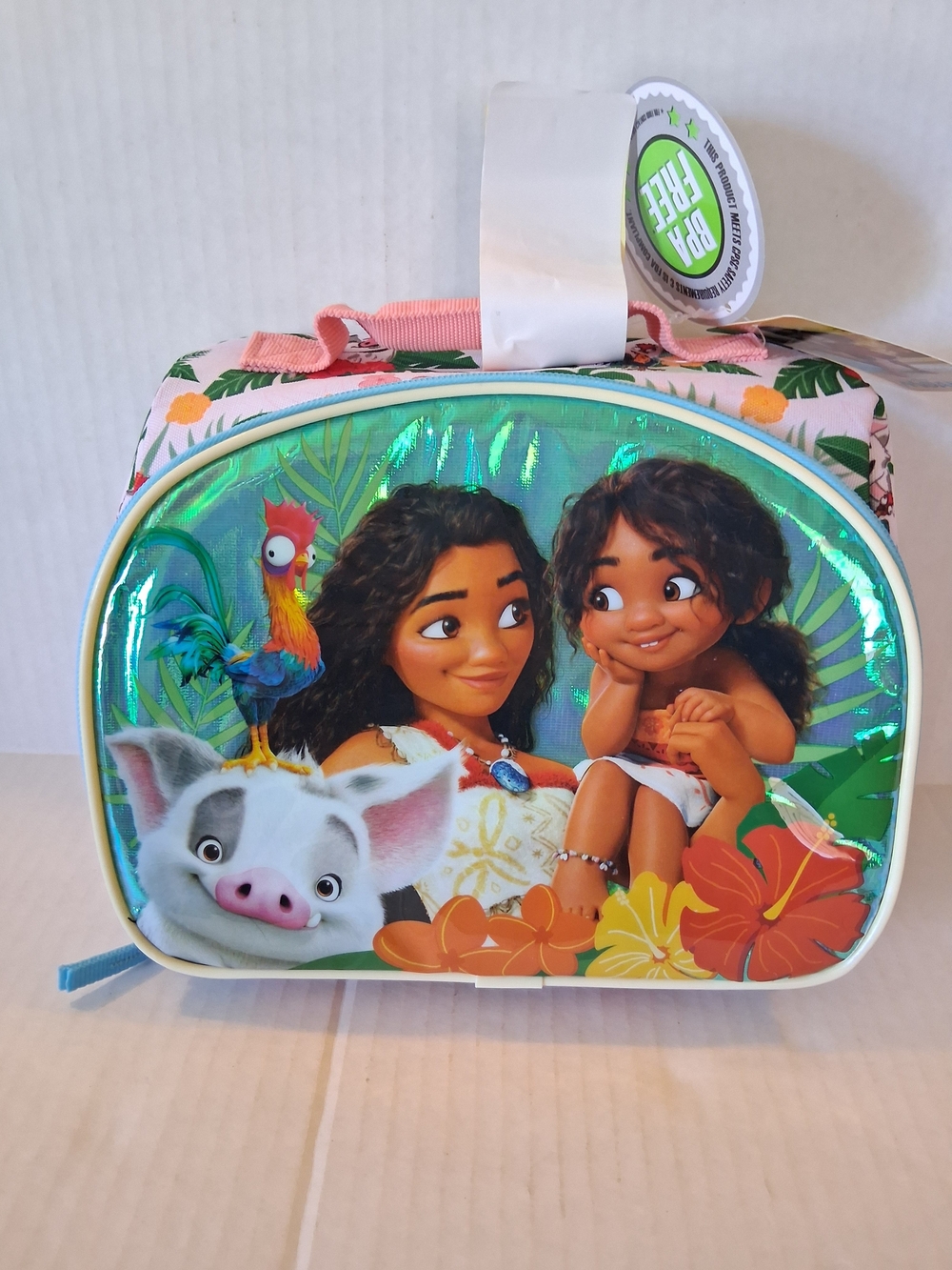 Disney Moana Holographic Kids Lunch Bag - Teal & Pink
